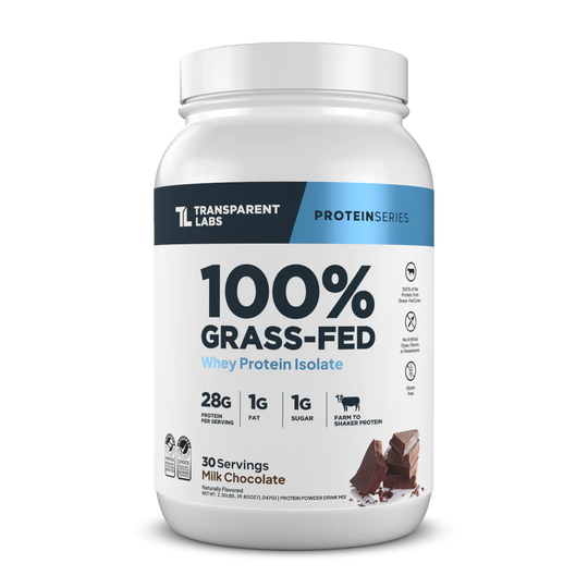 Transparent Labs Grass Fed Whey Protein Isolate - Milk Chocolate