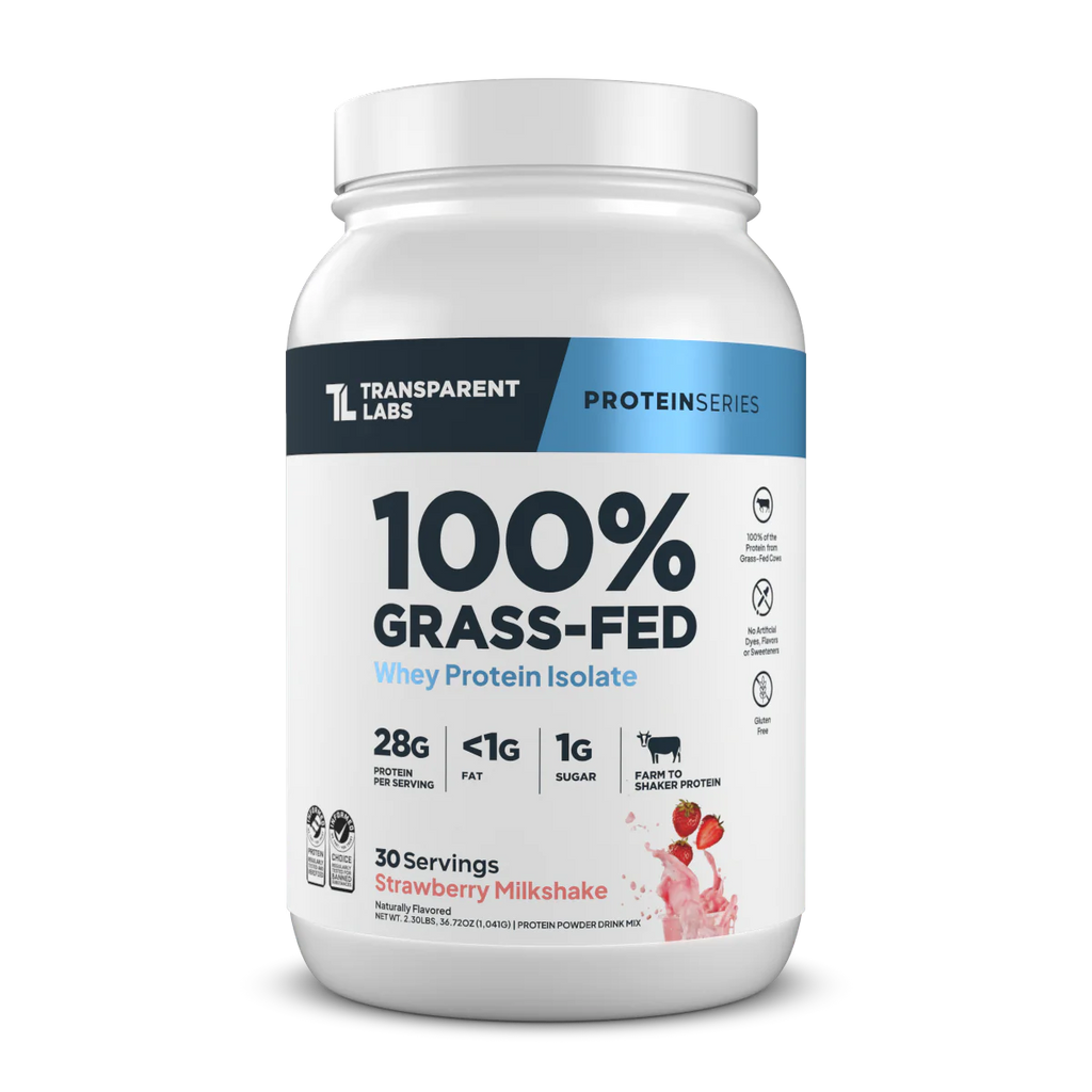 Grass - Fed Whey Protein Isolate - Strawberry Milkshake