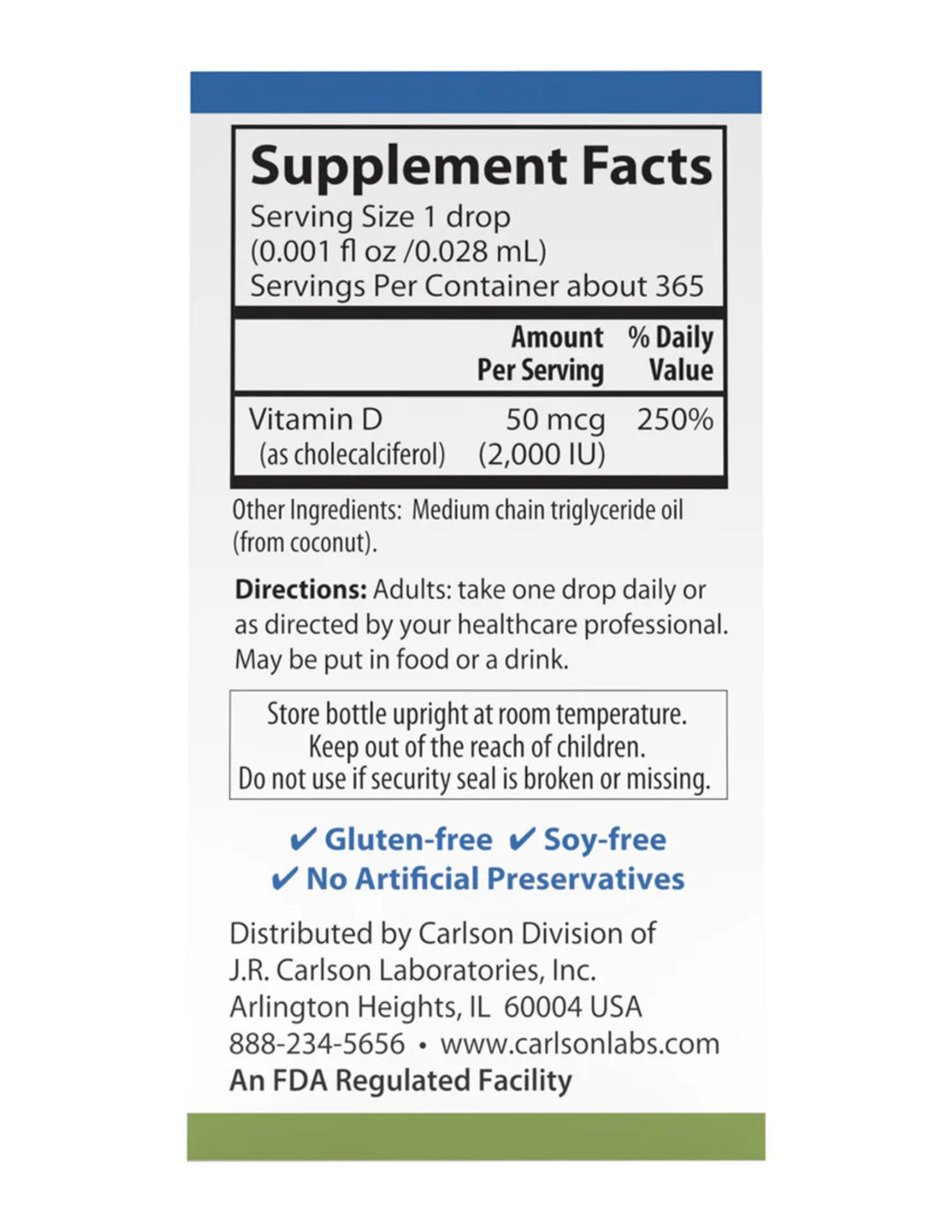 Carlson Laboratories Super Daily D3 2000 IU