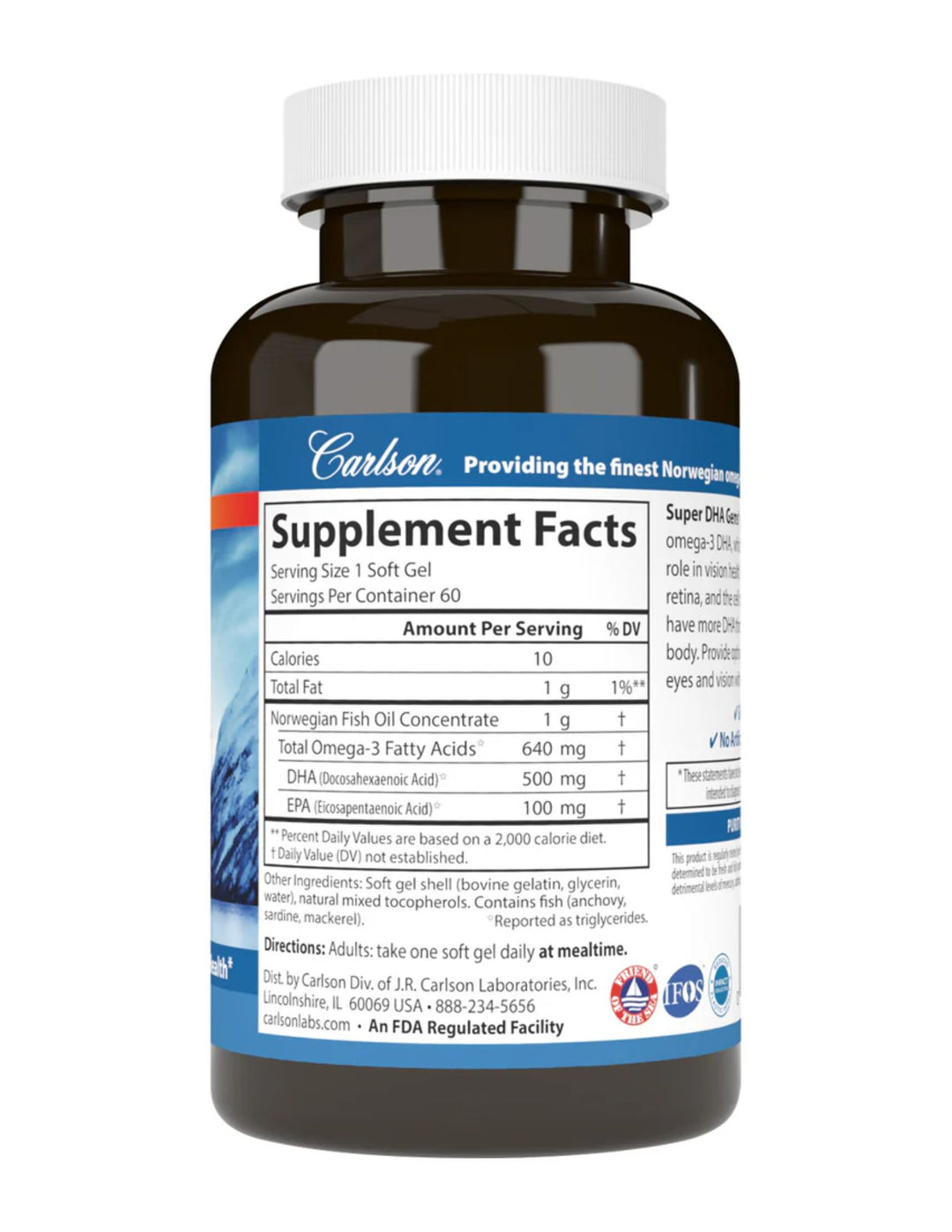 Carlson Laboratories Super DHA 60ct