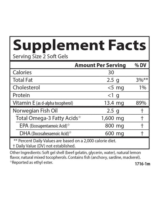 Carlson Laboratories Elite Omega 3 Gems 120ct