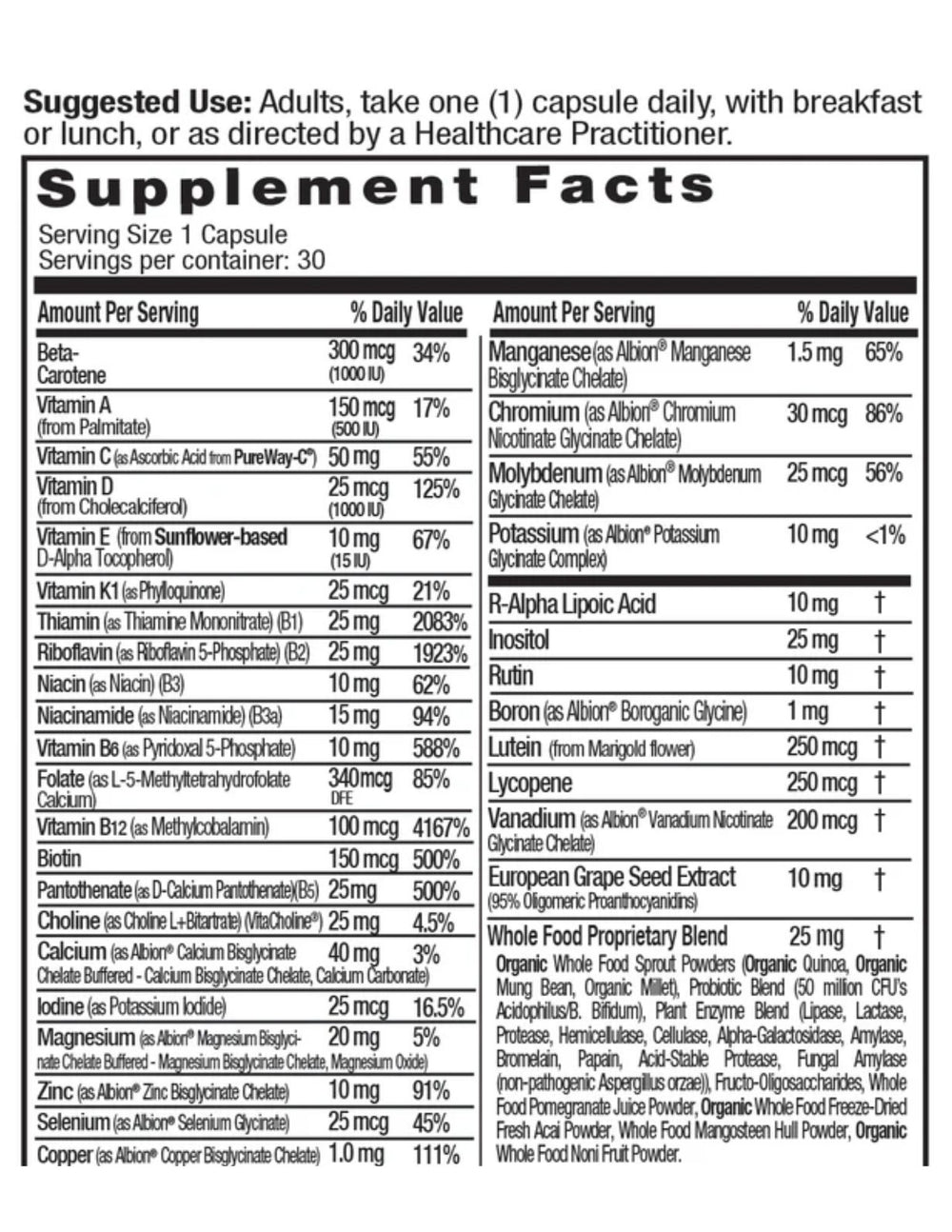 Emerald Labs Complete 1-Daily Multi 30ct