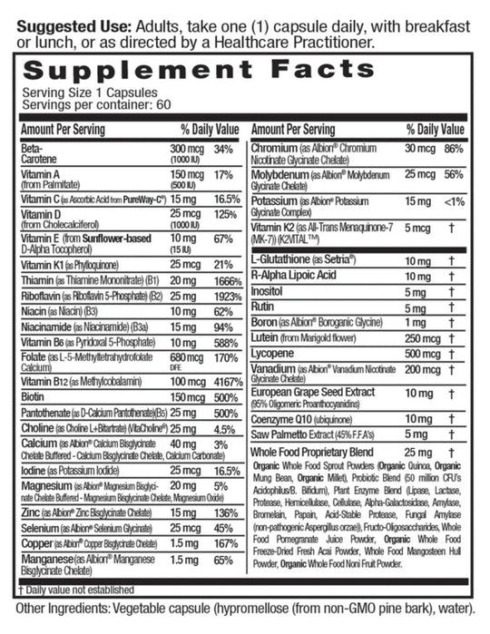 Emerald Labs Men's 45+ 1-Daily Multi 60ct (2 Month Size)