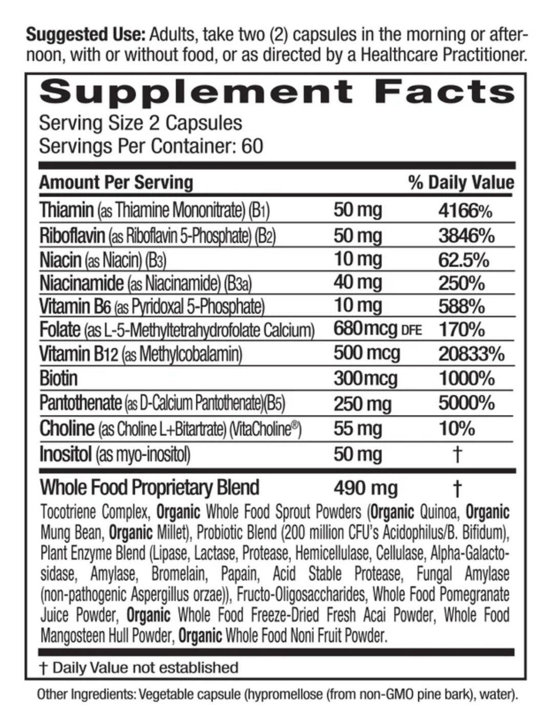 Emerald Labs B Healthy 120ct (2 Month Size)