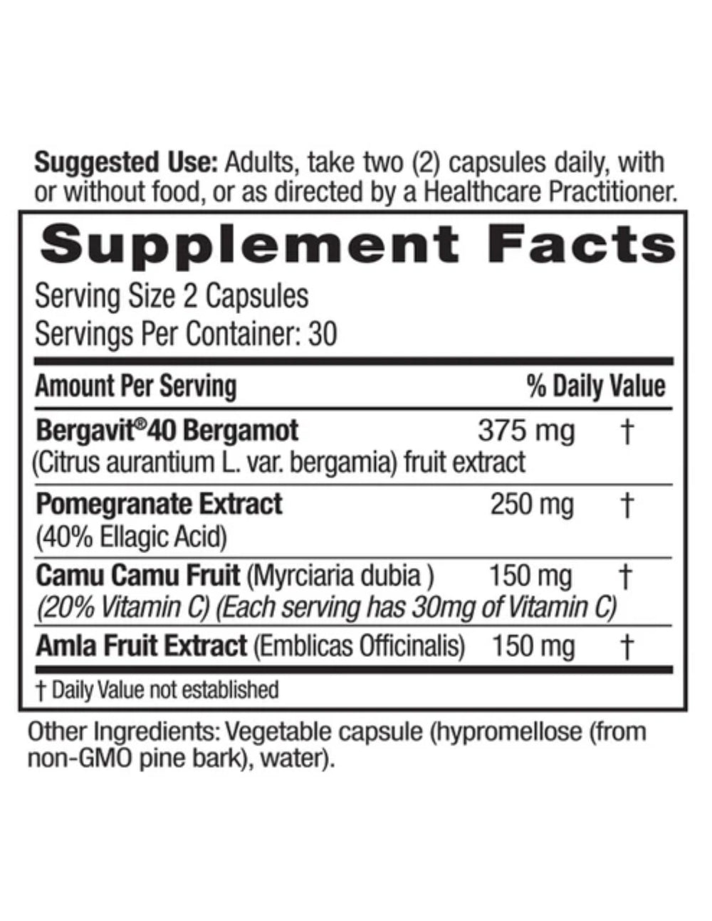 Bergamot+ w/ Bergavit® 60ct