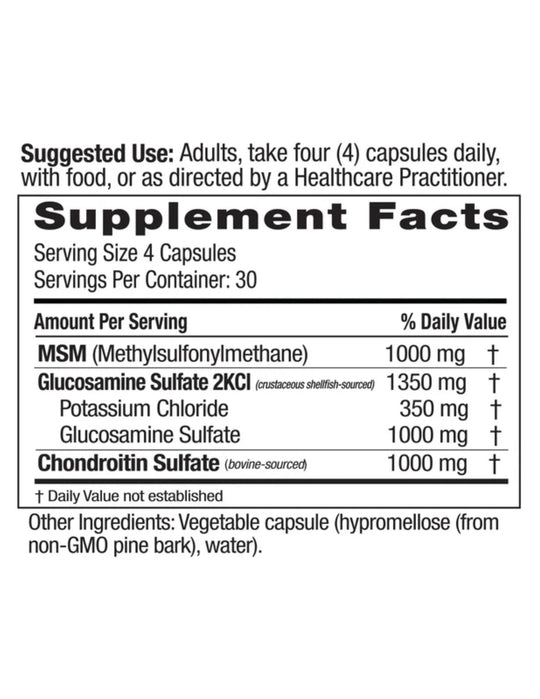 Emerald Labs Glucosamine & Chondroitin + MSM 120ct