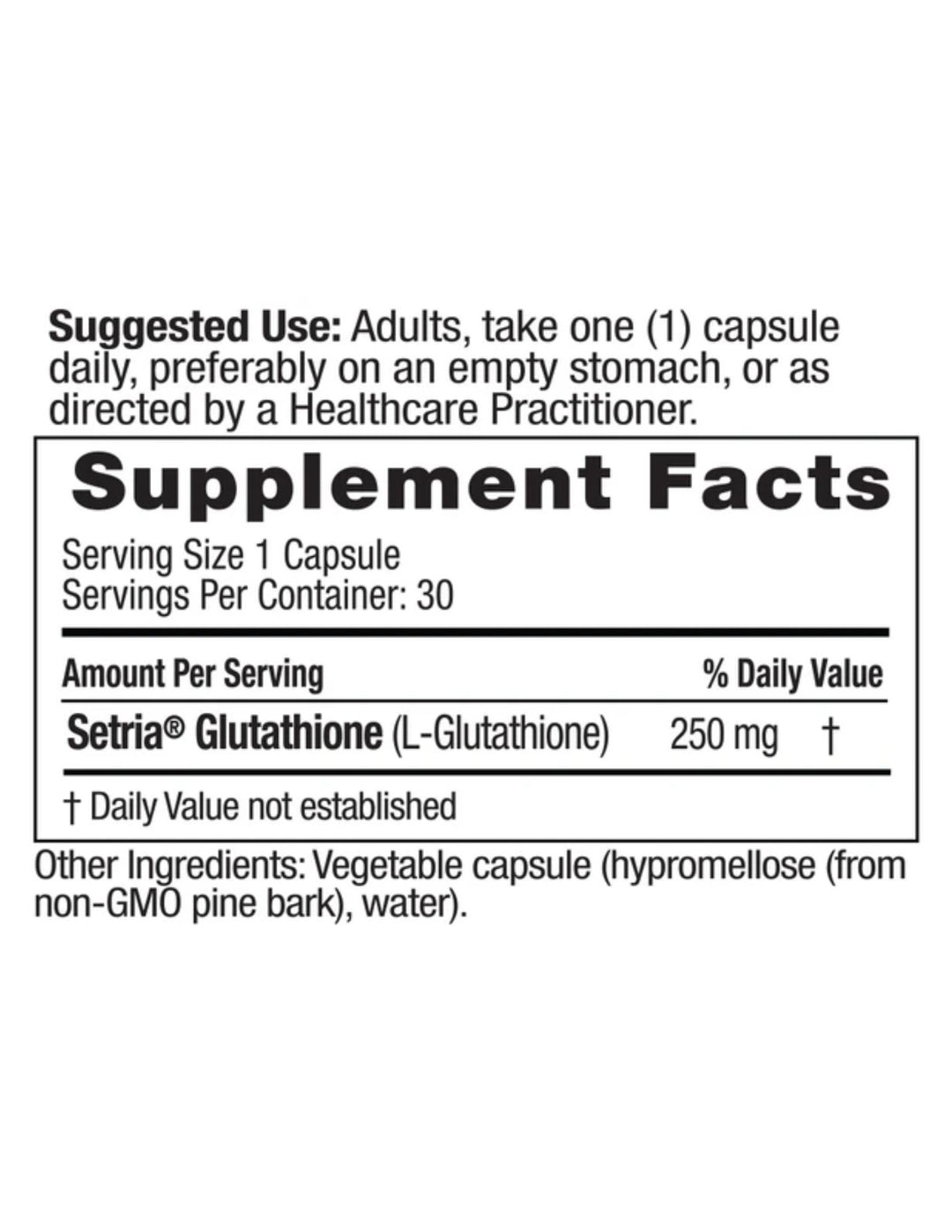 Emerald Labs L-Glutathione (Setria®) 250 mg 30ct