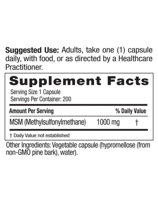 Emerald Labs MSM 1000 mg 200ct