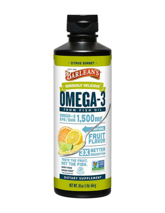 Barleans Citrus Sorbet Fish Oil 16oz
