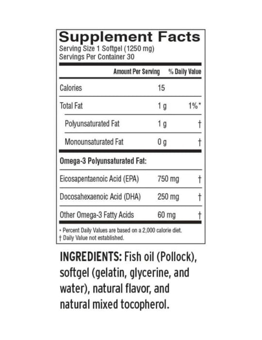 Barleans Ideal Omega 3 Softgels 30ct