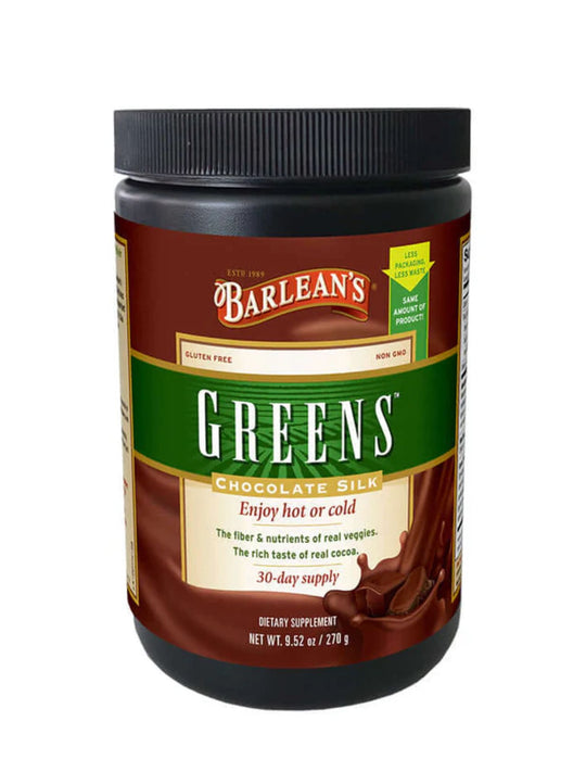 Barleans Chocolate Silk Greens Powder 9.52oz