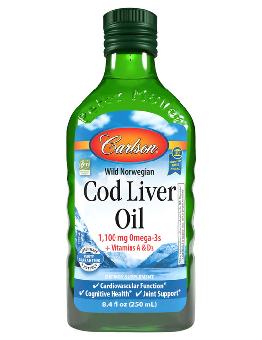 Carlson Laboratories Norweigen Cod Liver Oil Natural Flavor