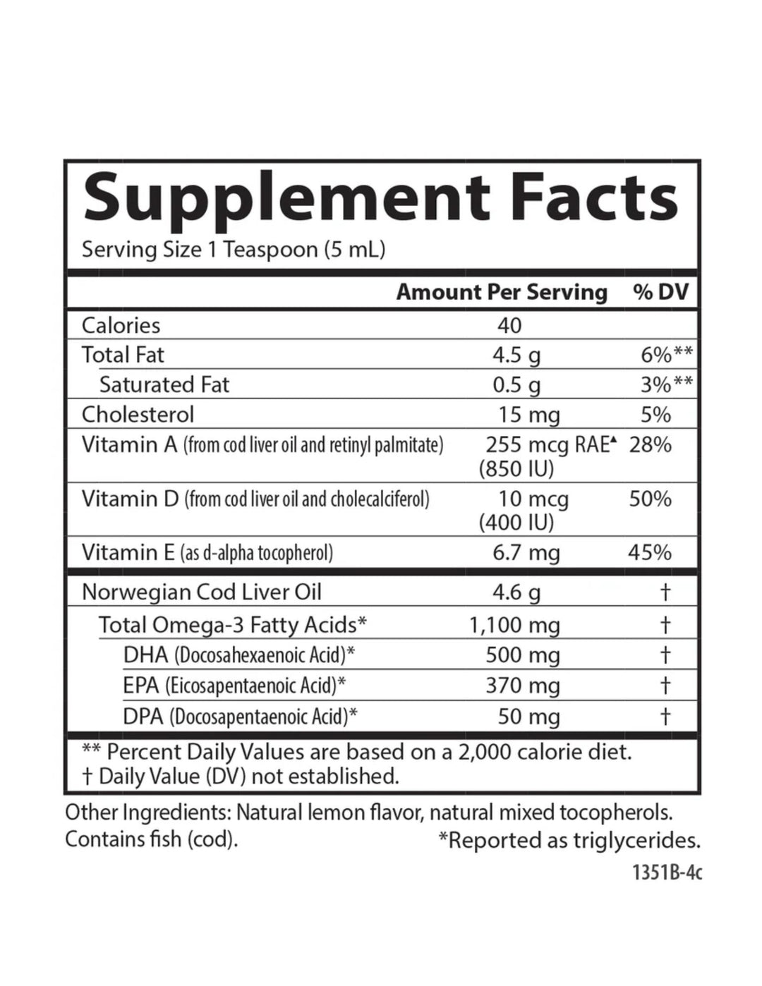 Carlson Laboratories Norweigen Cod Liver Oil Natural Flavor