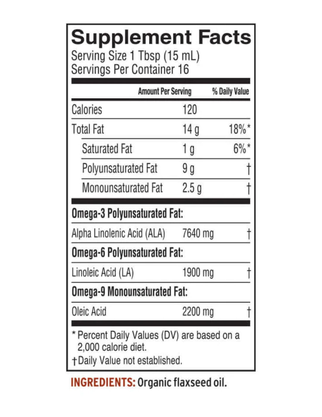 Barleans Flax Oil 12oz