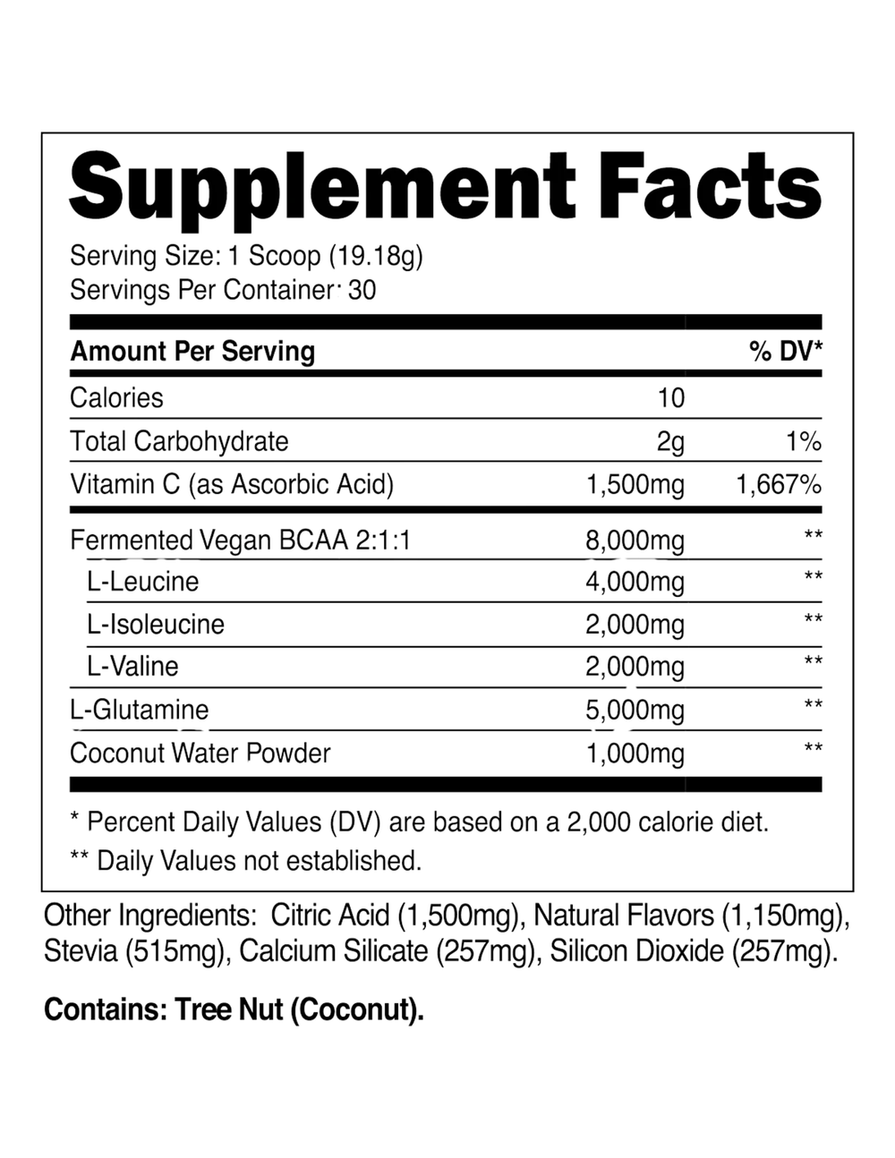 Transparent Labs BCAA Glutamine - Blue Raspberry
