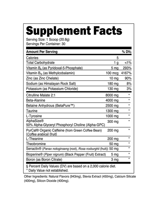 Transparent Labs Bulk Pre - Workout - Blue Raspberry