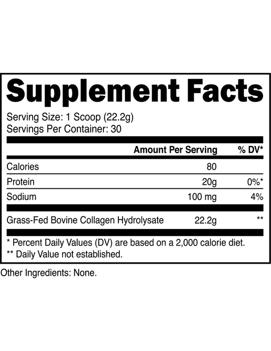 Transparent Labs Grass-Fed Collagen - Unflavored