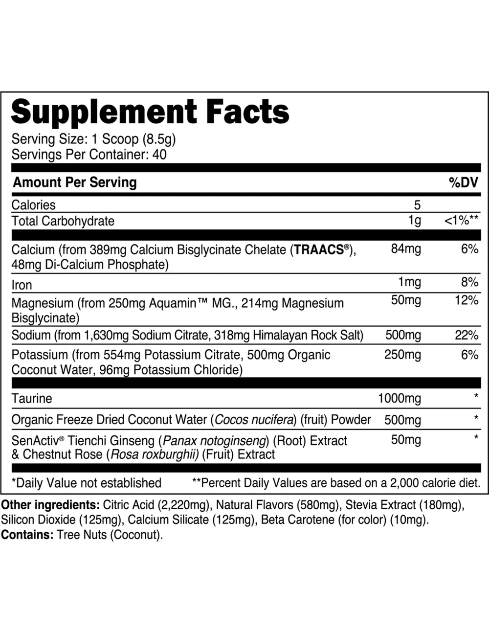 Transparent Labs Hydrate - Lemon Lime