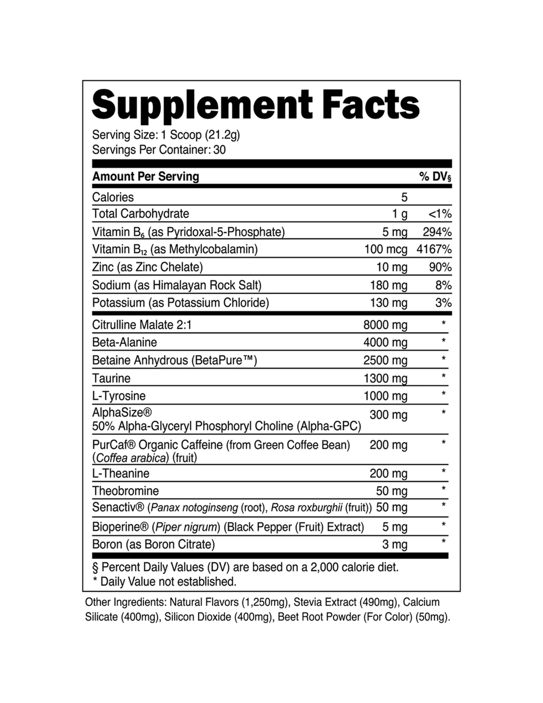 Transparent Labs Bulk Pre - Workout - Strawberry Lemonade