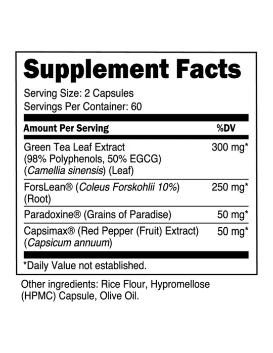 Transparent Labs Body Recomp - Stim - Free - Fat Burner