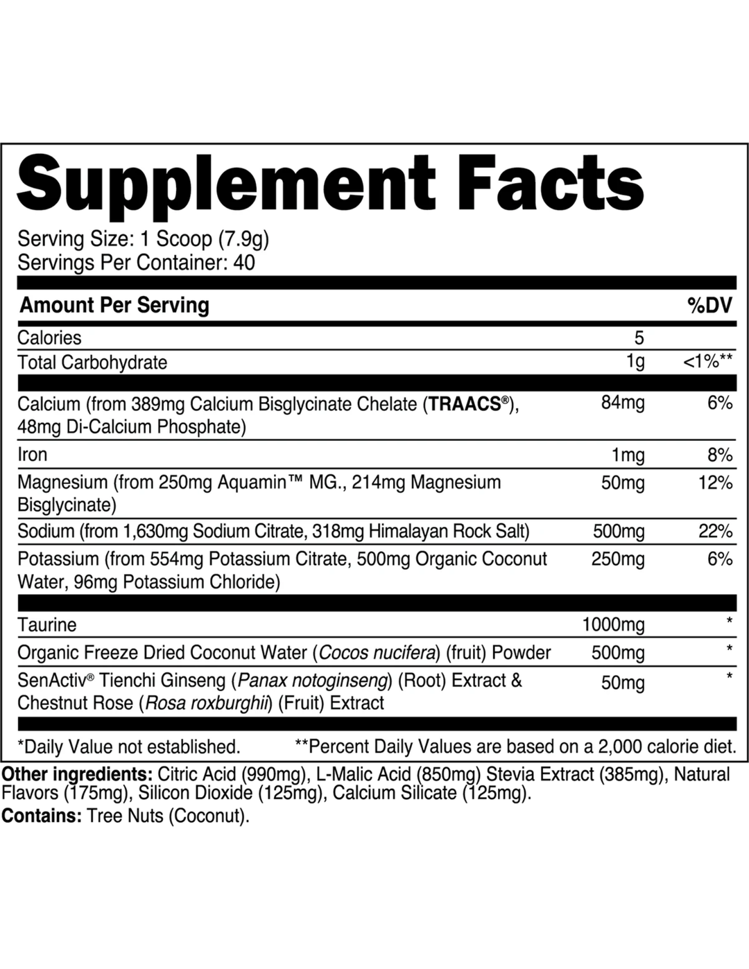 Transparent Labs Hydrate - Arctic Freeze