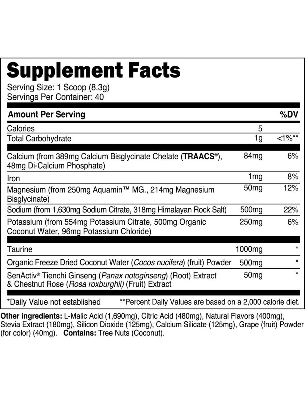 Transparent Labs Hydrate - Grape