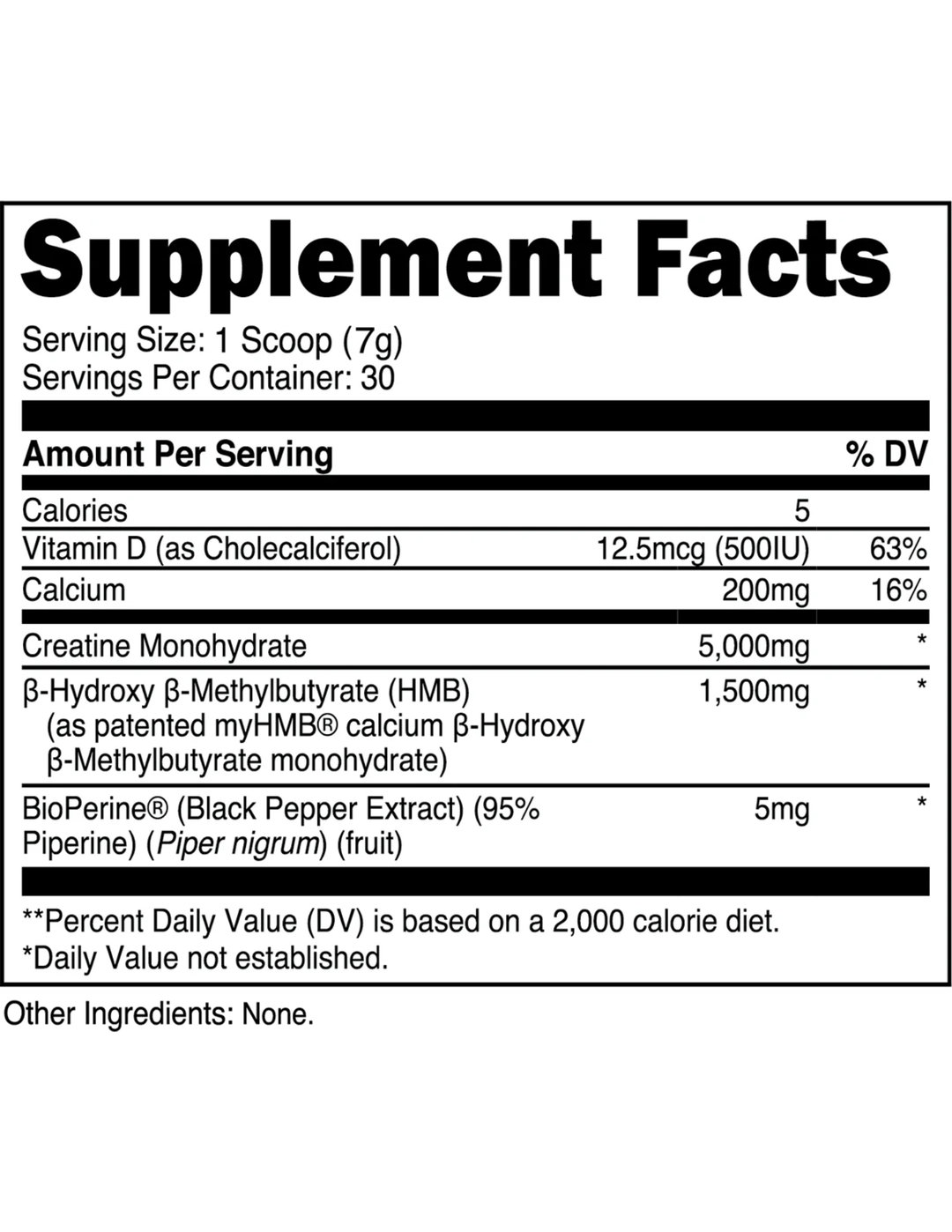 Transparent Labs Creatine HMB - Unflavored