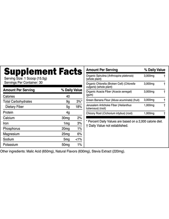 Transparent Labs Prebiotic Greens - Peach Mango