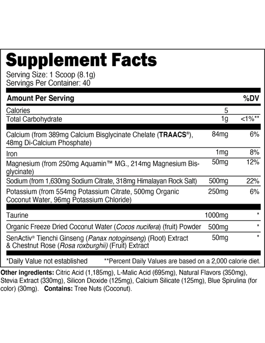 Transparent Labs Hydrate - Blue Raspberry