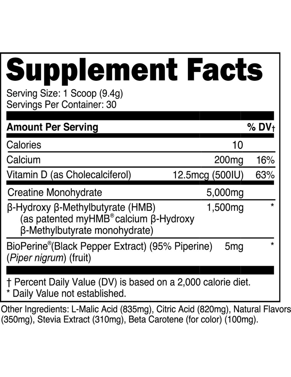 Transparent Labs Creatine HMB - Peach Mango