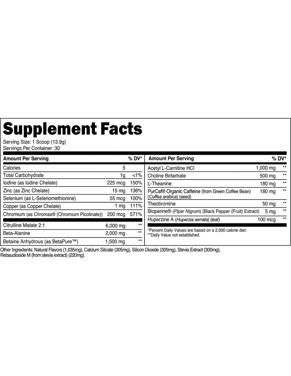 Transparent Labs Lean Pre - Workout - Blue Raspberry