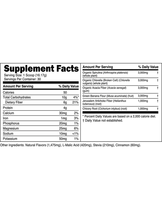 Transparent Labs Prebiotic Greens - Original
