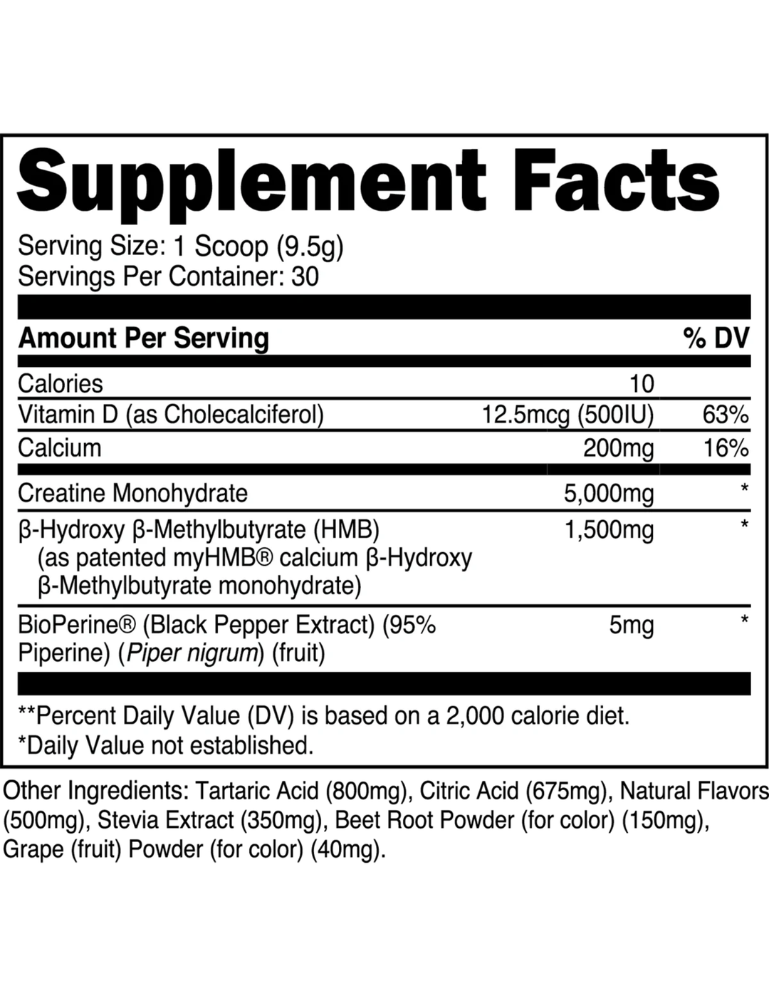 Transparent Labs Creatine HMB - Black Cherry