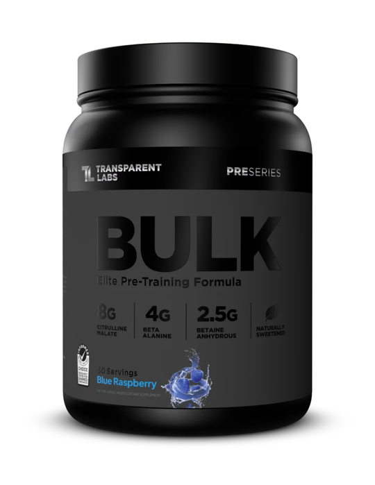 Transparent Labs Bulk Black Pre - Workout - Blue Raspberry