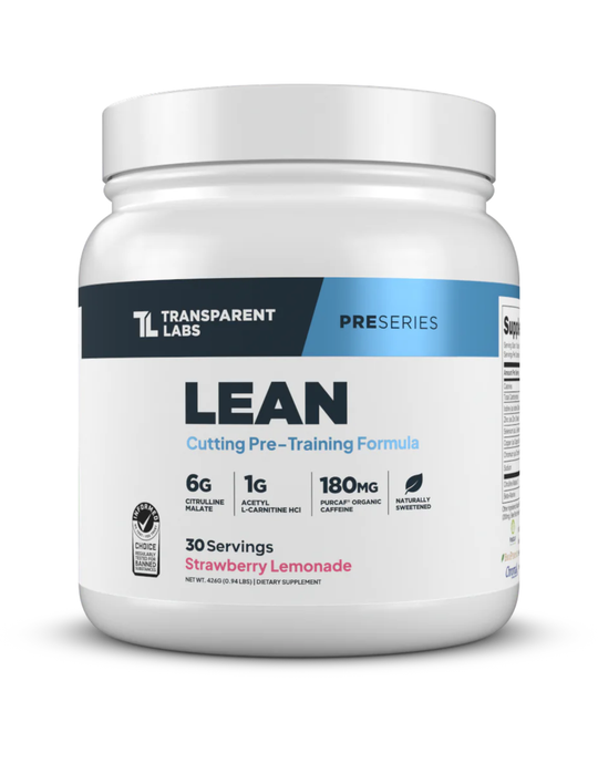 Transparent Labs Lean Pre - Workout - Strawberry Lemonade