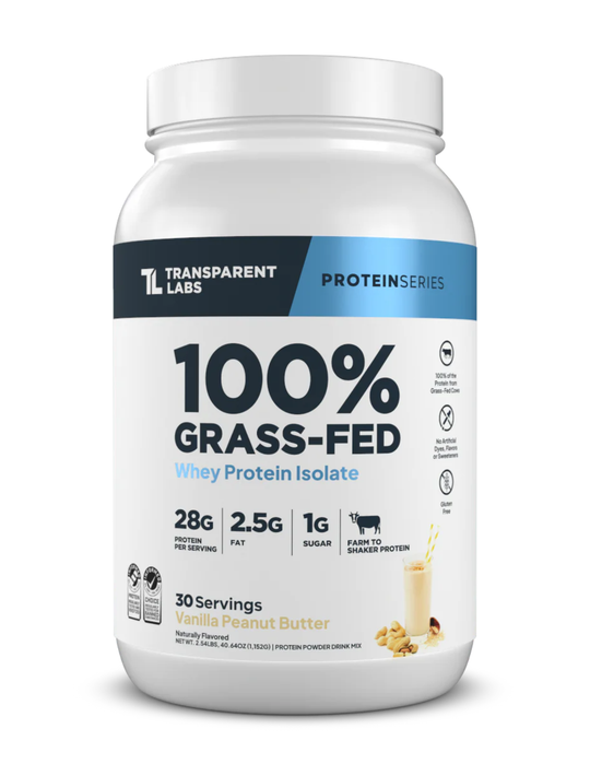 Transparent Labs Grass - Fed Whey Protein Isolate - Vanilla Peanut Butter