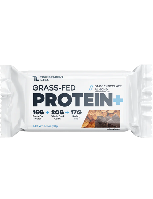 Transparent Labs Grass - Fed Protein Bars - Dark Chocolate Almond