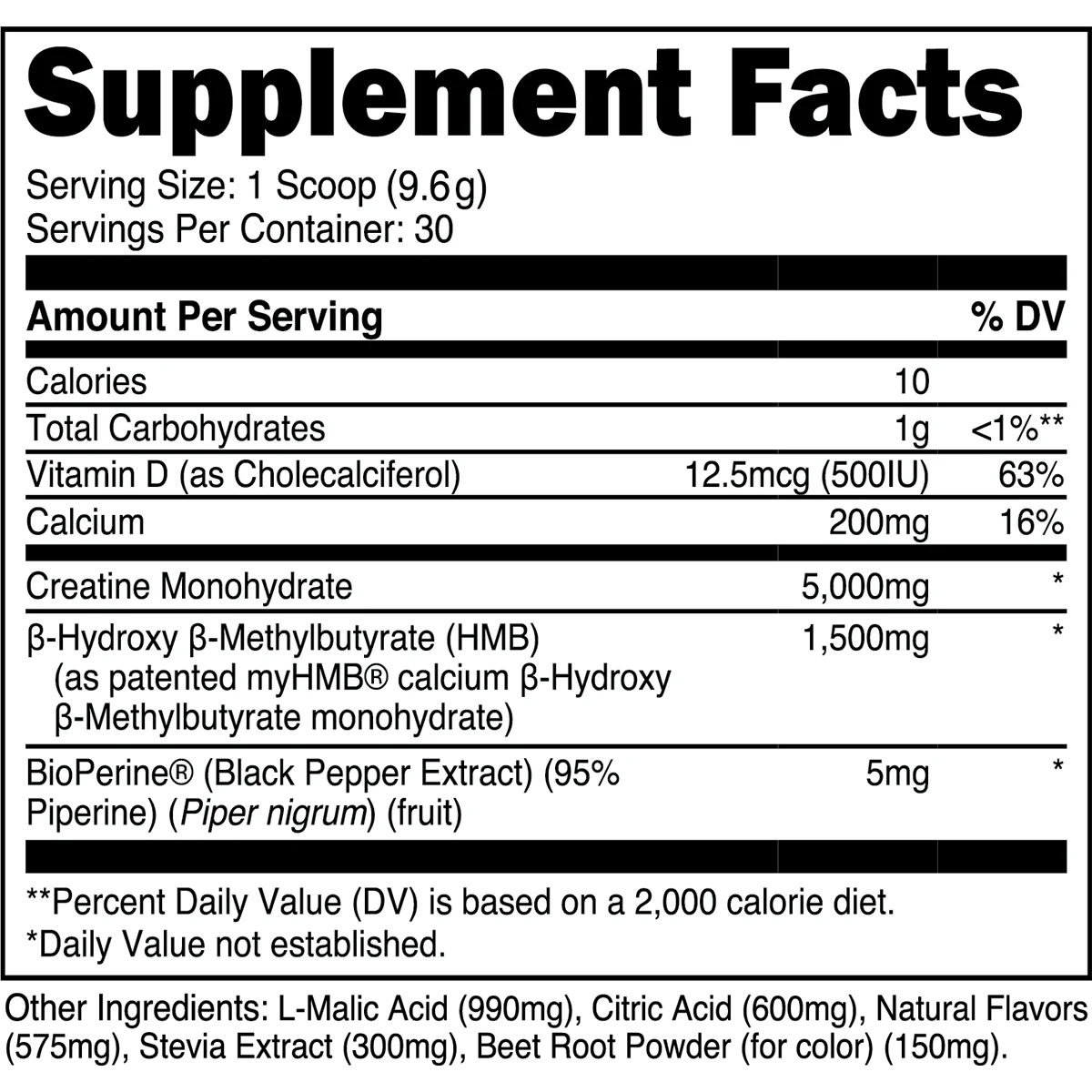 Creatine HMB - Tropical Punch