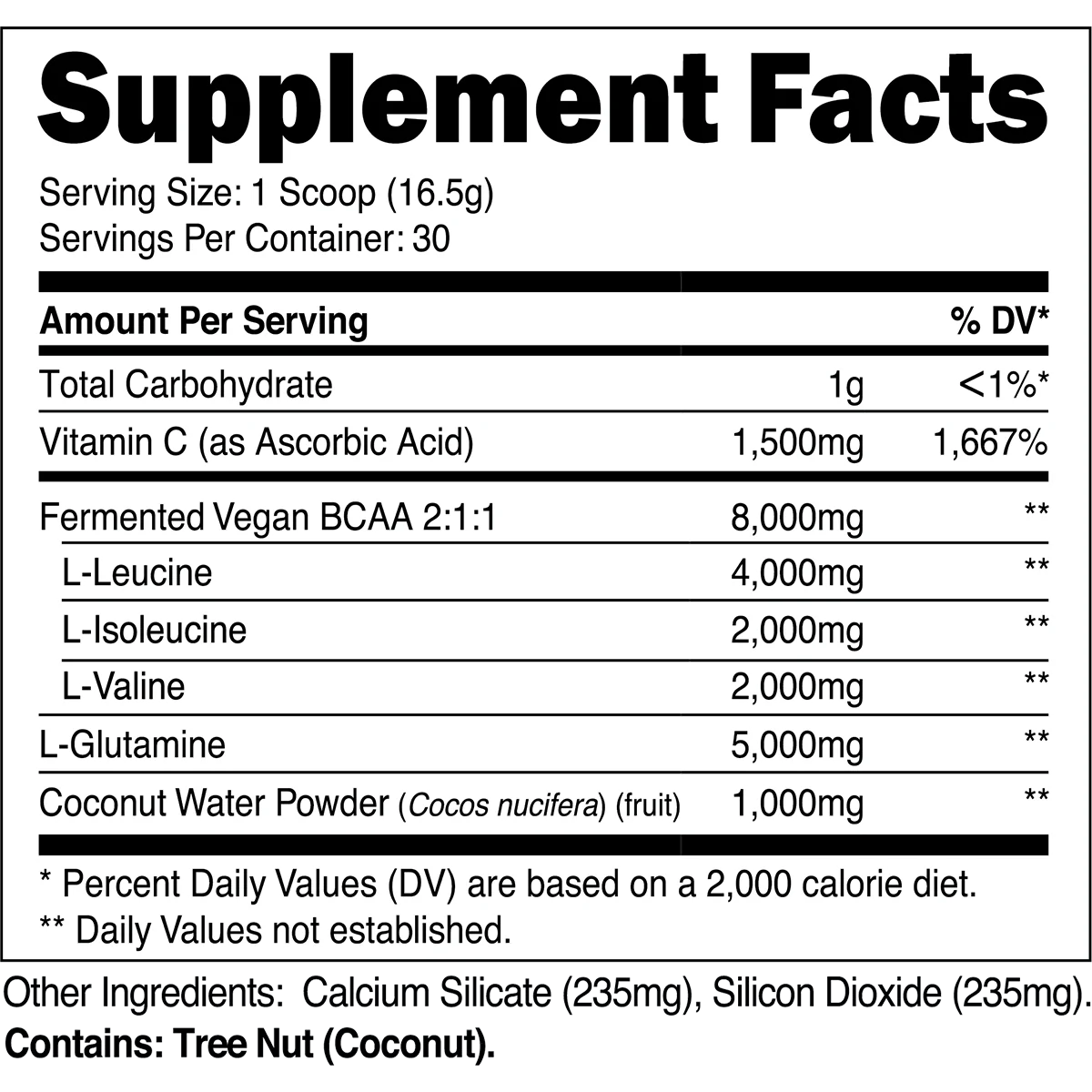 BCAA Glutamine - Unflavored