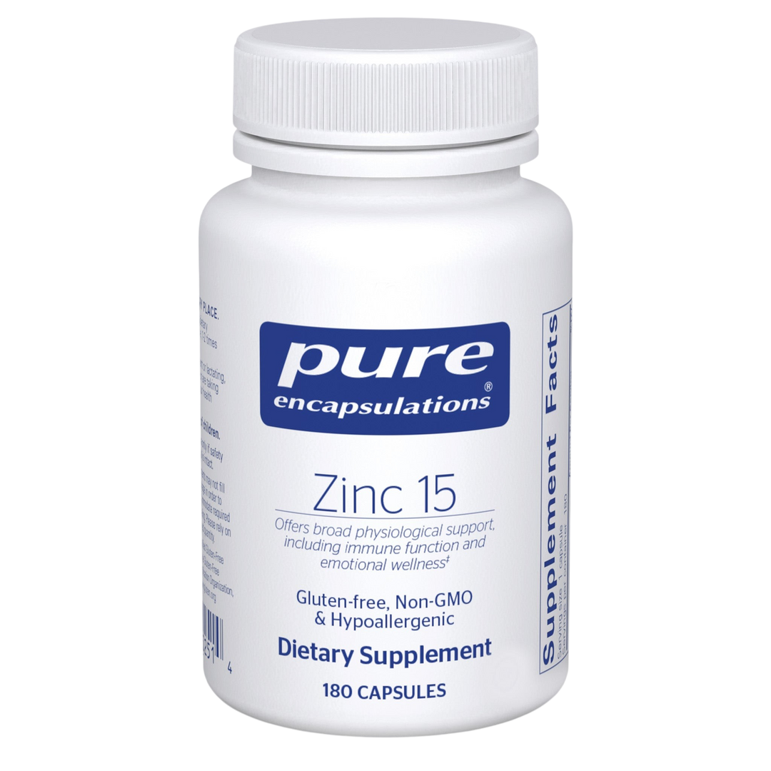 Pure Encapsulations Zinc 15 180caps PE