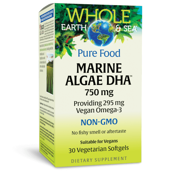 Natural Factors Whole Earth + Sea Marine DHA Vegan Omega-3