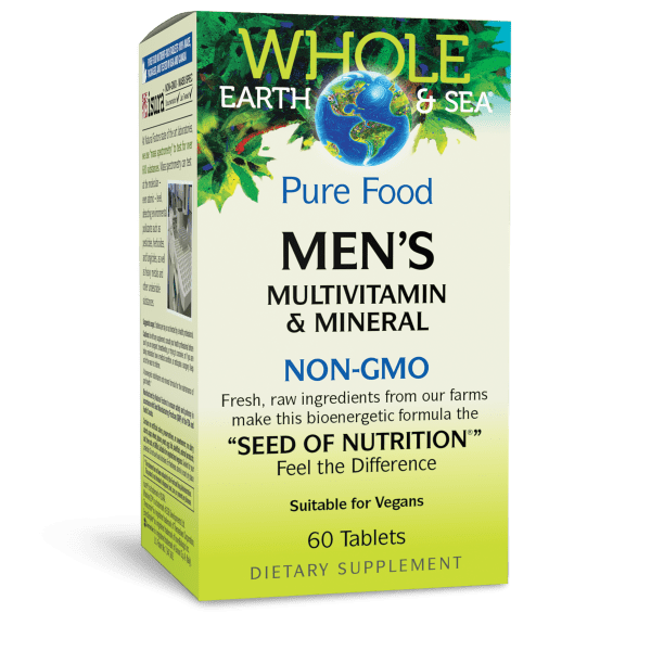 Natural Factors Whole Earth + Sea Mens 50+ Once A Day Multivitamin + Mineral