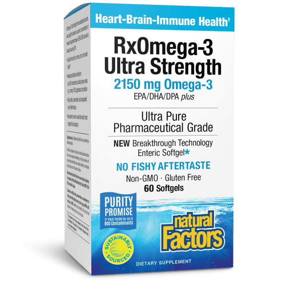 Natural Factors RxOmega-3 Ultra Strength 2150mg 60ct